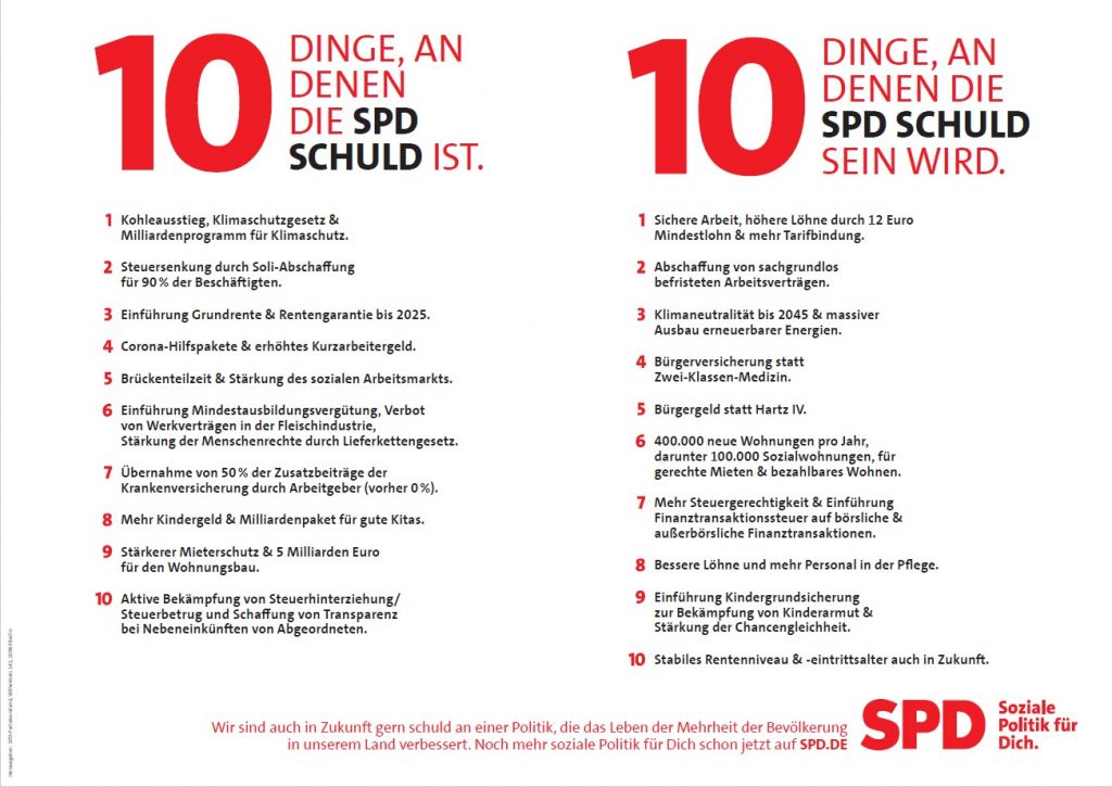 Woran die SPD Schuld ist