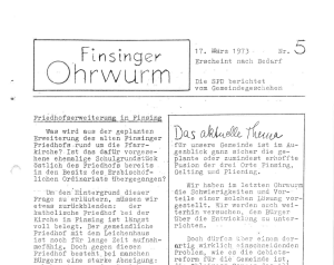 Finsinger Ohrwurm #4