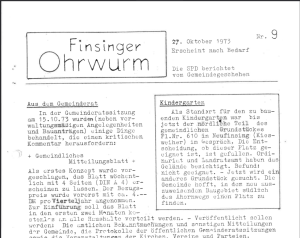 Ohrwurm Ausgabe 09 - 27.10.1973