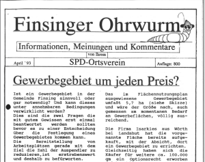 Ohrwurm Ausgabe April 1993