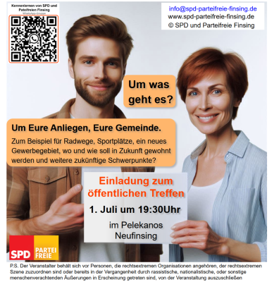 Einladung zum öffentlichen Treffen von SPD und Parteifreien