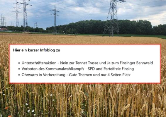 Herbst News der SPD und Parteifreien Finsing