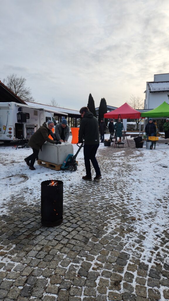 Vorbereiten der Blockade gegen Terror