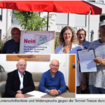 Erfolgreicher Abschluss der Unterschriftenaktion gegen die Tennet-Trasse durch den Bannwald