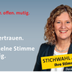 Ein Kreuz bei Gertrud in der Stichwahl am 22.3. zur Bürgermeisterin